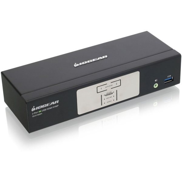 IOGEAR 2-Port 4K KVMP Switch with HDMI Connection, USB 3.0 Hub, and Audio (TAA) - Image 4