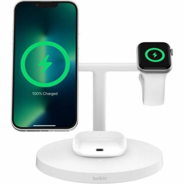 Belkin BoostCharge Pro 3-in-1 Wireless Charging Stand with Qi2 15W - Image 6