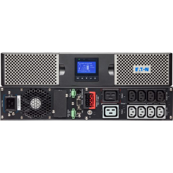 Eaton 9PX 3000VA 2700W 120V Online Double-Conversion UPS - L5-30P, 6x 5-20R, 1 L5-30R Outlets, Cybersecure Network Card Option, Extended Run, 2U Rack/Tower - Image 2