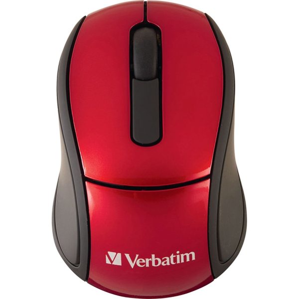 Verbatim Wireless Mini Travel Optical Mouse - Red - Image 5