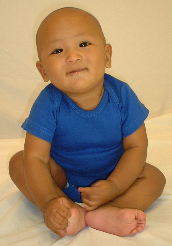 Blue Bodysuit Onezies (pack Of 5) Ls_0166 - Image 2