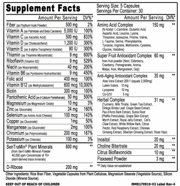 Immuno150 Immune Support Supplement, 150 Vegetable Capsules - Immunity Boost Packed w/ Antioxidants - Image 3