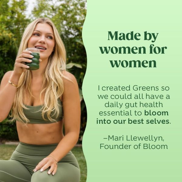 Bloom Nutrition Greens & Superfoods Powder, for Digestive Health, Coconut, 30 Servings - Image 2