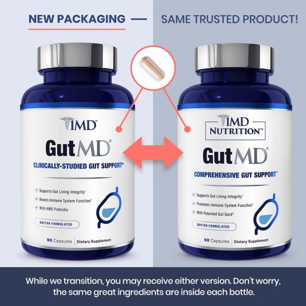 1MD Nutrition GutMD - L-Glutamine and Prebiotic for Gut Integrity | Promote Digestive Tract Health | 90 Capsules - Image 5