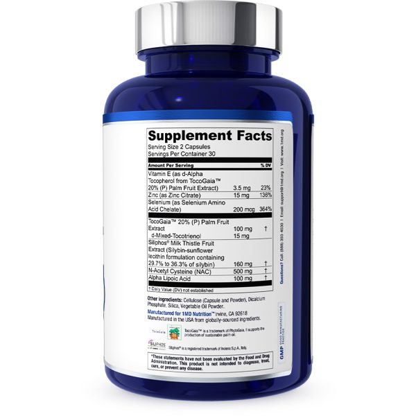 1MD Nutrition LiverMD - Liver Cleanse Supplement | Siliphos Milk Thistle Extract - Highly Bioavailable, Clinically Studied for Liver Detox | 60 Capsules - Image 3