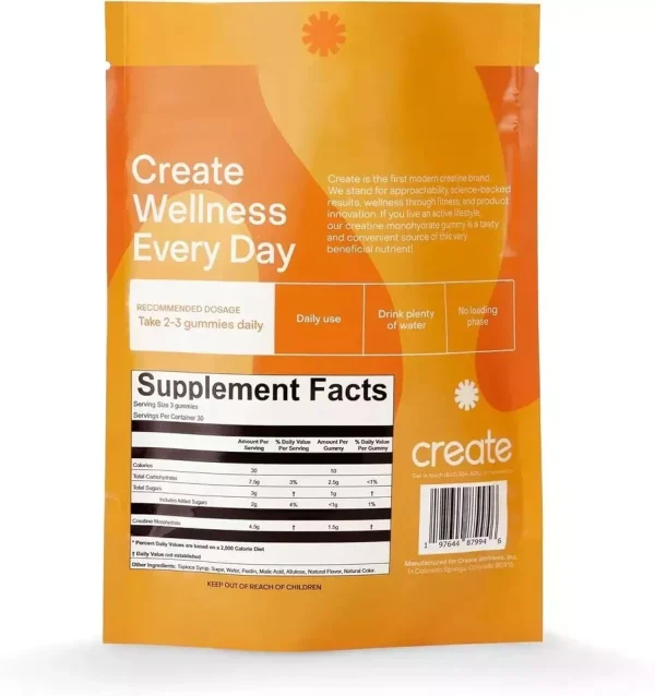 Creatinine orange gummies 90ct - Image 4