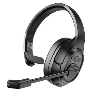 EKSAtelecom T-AM01-03 H1 Pro Telecom Bluetooth Trucker Headset, Black