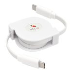 HELIX ETHRTC Retractable 3.2-Ft. USB-C Charge and Sync Cable