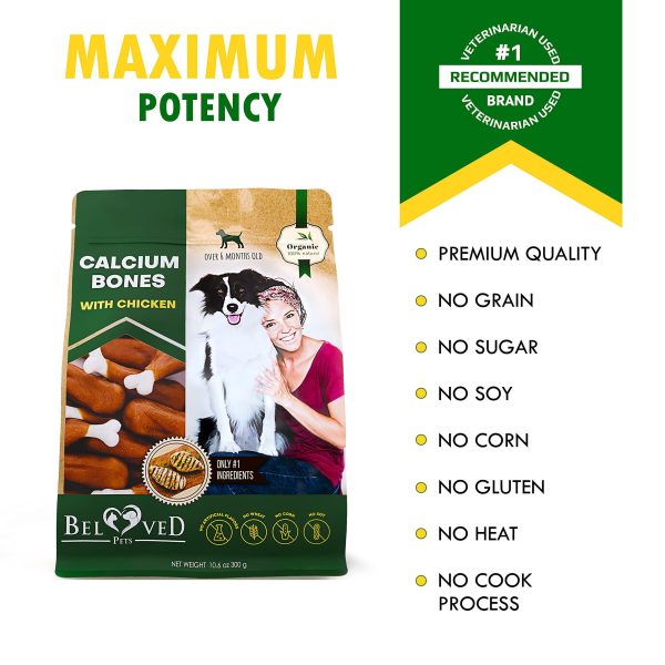 Dog Calcium Bones Wrapped Chicken & Rawhide Free Chew Treats   Pet Healthy Dried Snacks & Grain Free Organic Meat   Bulk Best Chews for Christmas Training Small & Large Dogs   Made for USA - Image 6