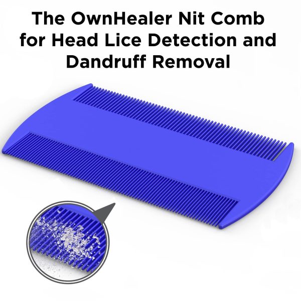 Lice Comb [Pack of 3]   Fast Removal of Lice Eggs Nits and Dandruff. Professional Results for Head Lice Treatment on All Different Types of Hair. Peine para piojos y liendres. - Image 6