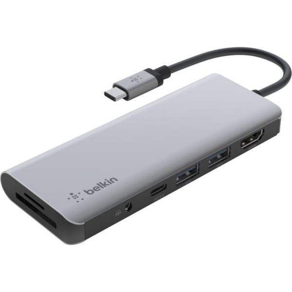 Belkin USB-C 7-in-1 Multiport Adapter, Laptop Docking Station, 2x USB-A 3.1 Gen 2, 4k HDMI 2.0, 100W Power Delivery 3.0 - Image 2