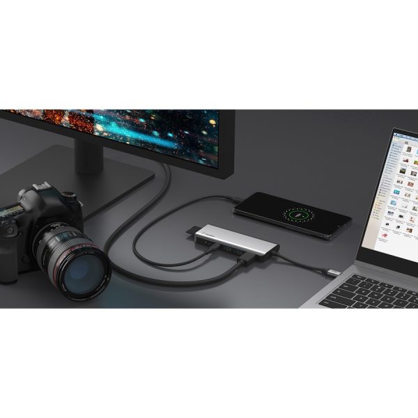 Belkin USB-C 7-in-1 Multiport Adapter, Laptop Docking Station, 2x USB-A 3.1 Gen 2, 4k HDMI 2.0, 100W Power Delivery 3.0 - Image 7