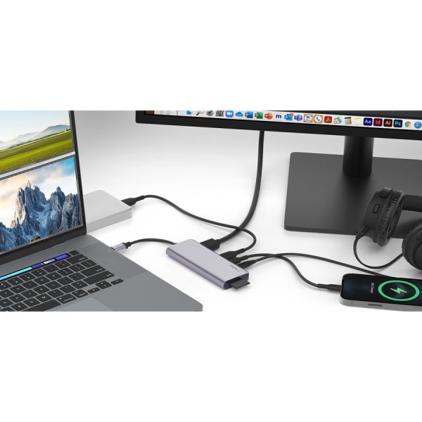 Belkin USB-C 7-in-1 Multiport Adapter, Laptop Docking Station, 2x USB-A 3.1 Gen 2, 4k HDMI 2.0, 100W Power Delivery 3.0 - Image 9