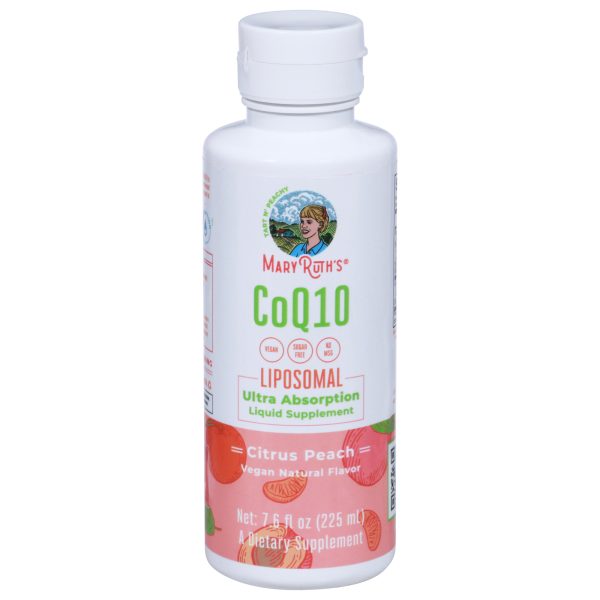 Mary Ruth's - Coq10 Lpsml Citrus Peach - EA of 1-7.6 FZ - Image 2