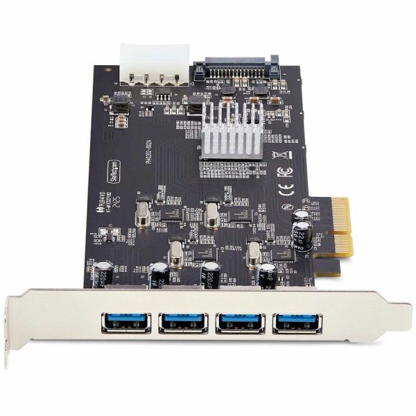 StarTech.com 4-Port USB PCIe Card, USB 3.2 5Gbps, PCI Express Expansion Card with 4x Independent USB Controllers, 4x USB-A Ports - Image 3