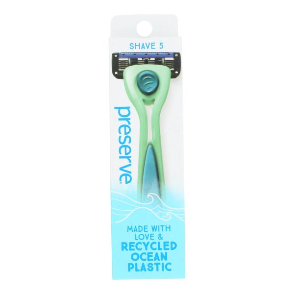Preserve - Razor Popi Shave 5 Green - Case of 6-1 CT