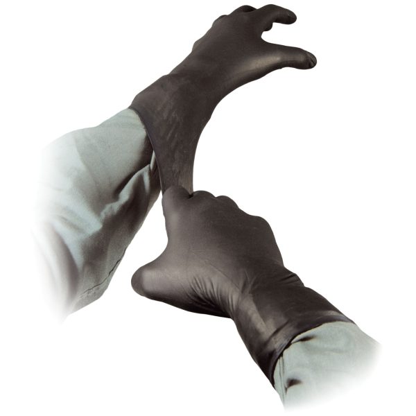 NAR GLOVES BLACK NITRILE MED 50 PAIR - Image 3