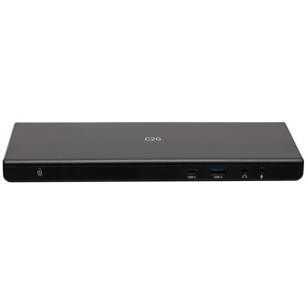 C2G USB C Triple Monitor Docking Station - HDMI, DisplayPort, Ethernet, USB - 85W Audio and Video Power Delivery - TAA Compliant - Image 2