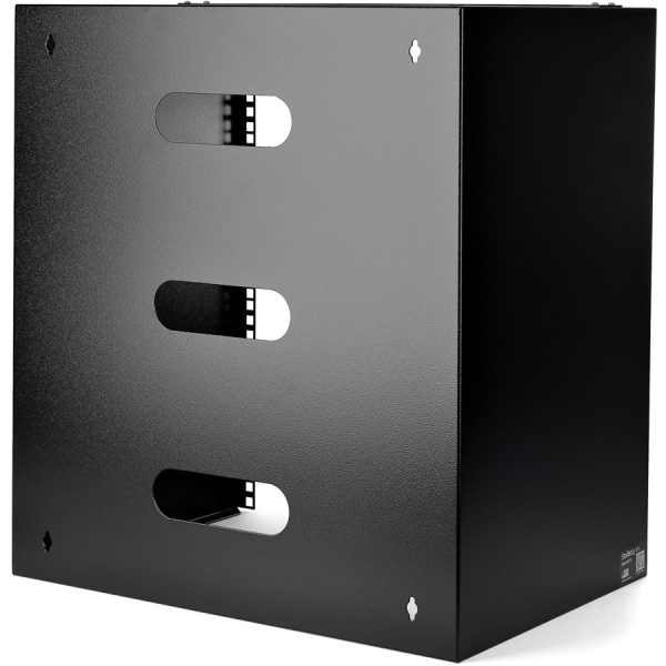 StarTech.com 12U Wall Mount Rack, 14in Deep, 19 inch Wall Mount Network Rack, Wall Mounting Patch Panel Bracket for Switch/IT Equipment - Image 2