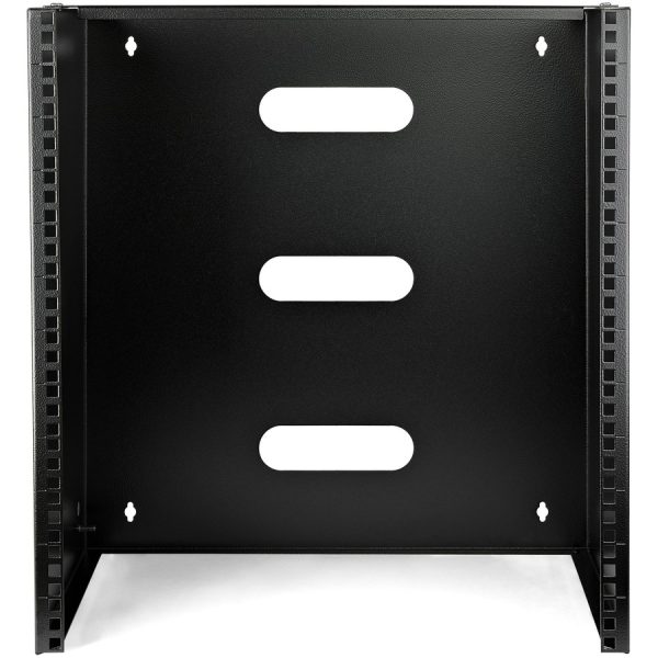 StarTech.com 12U Wall Mount Rack, 14in Deep, 19 inch Wall Mount Network Rack, Wall Mounting Patch Panel Bracket for Switch/IT Equipment - Image 3