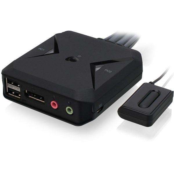 IOGEAR 2-Port USB DisplayPort Cable KVM Switch - Image 3