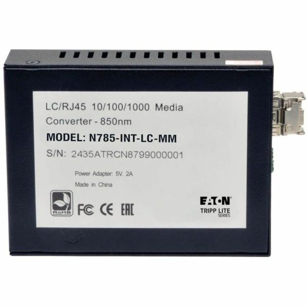 Eaton Tripp Lite Series Gigabit Multimode Fiber to Ethernet Media Converter, 10/100/1000 LC, International Power Supply, 850 nm, 550M (1804.46 ft.) - Image 7