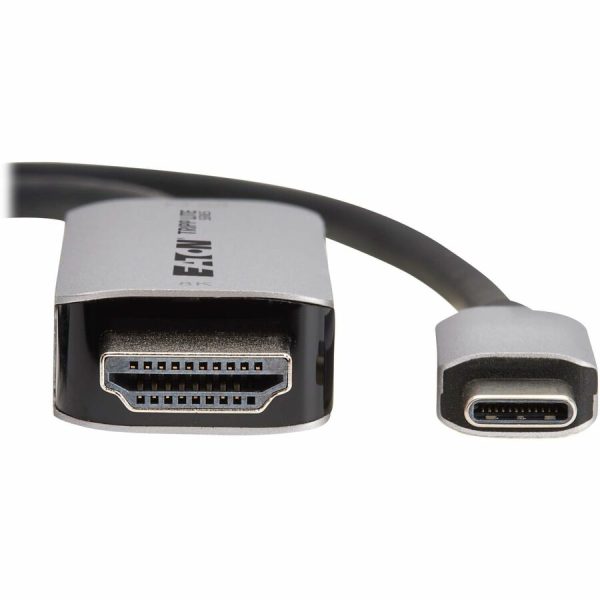 Eaton Tripp Lite Series USB-C to HDMI Active Adapter Cable (M/M) - 8K 60 Hz, 4K 144 Hz, HDR, 4:4:4, HDCP 2.3, Black, 3 ft. (0.9 m) - Image 3