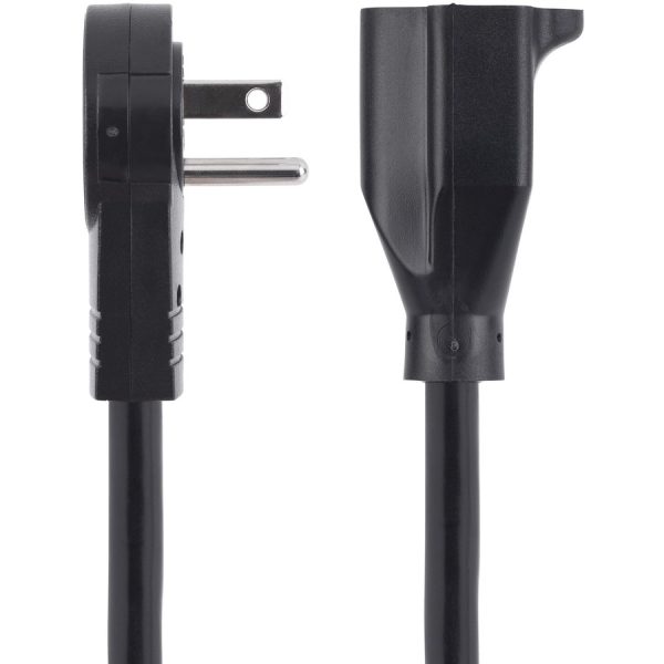 StarTech.com 6ft Power Extension Cord, Rotating Flat Plug Extension Cord, NEMA 5-15P to NEMA 5-15R Cable, 16 AWG, 125V/15A, UL Certified - Image 2