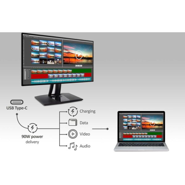 ViewSonic VP3256-4K 32 Inch 4K UHD IPS Ergonomic Monitor with Ultra-Thin Bezels, Color Accuracy, Pantone Validated, 60W USB C - Image 8