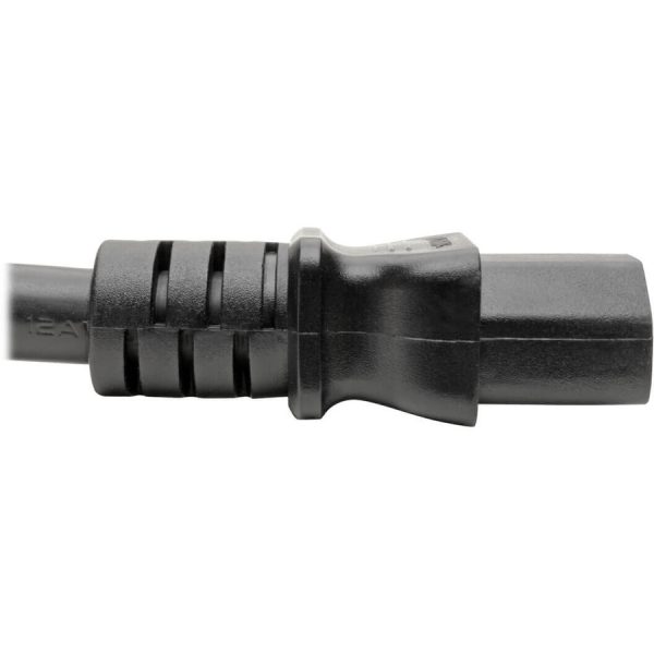 Eaton Tripp Lite Series C20 to C13 Power Cord for Computer - Heavy-Duty, 15A, 100-250V, 14 AWG, 3 ft. (0.91 m), Black - Image 4