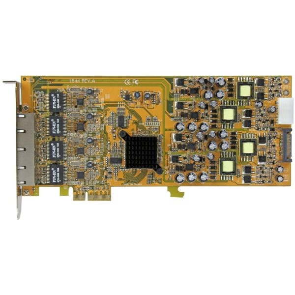 StarTech.com 4 Port Gigabit Power over Ethernet PCIe Network Card - PSE / PoE PCI Express NIC - Image 4