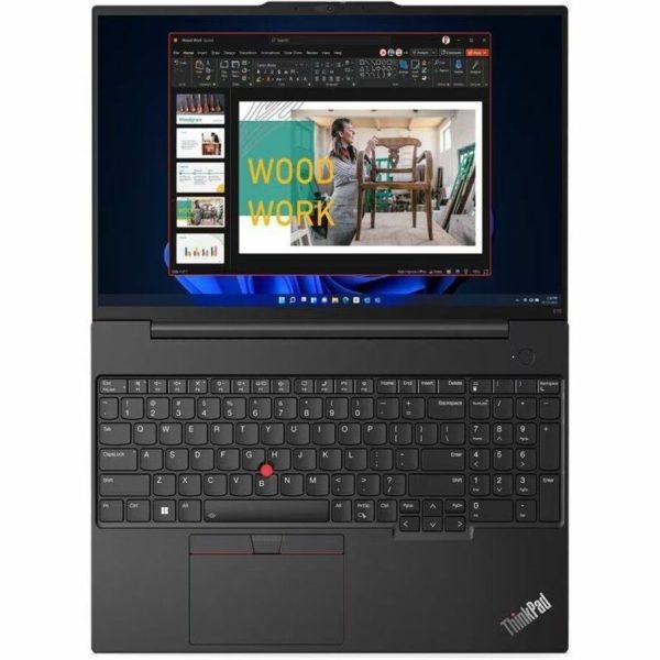 Lenovo ThinkPad E16 Gen 1 21JN003XUS 16" Touchscreen Notebook - WUXGA - Intel Core i7 13th Gen i7-1355U - 16 GB - 512 GB SSD - English Keyboard - Graphite Black - Image 2