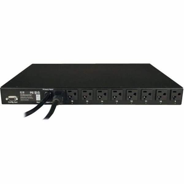Eaton Tripp Lite Series 1.9kW Single-Phase Switched Automatic Transfer Switch PDU, 2 120V L5-20P / 5-20P Inputs, 16 5-15/20R Outputs, 1U, TAA - Image 5