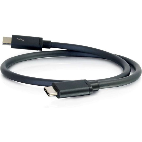 C2G 6ft Thunderbolt 3 USB C Cable - 20Gbps - 100W - Black - M/M - Image 3