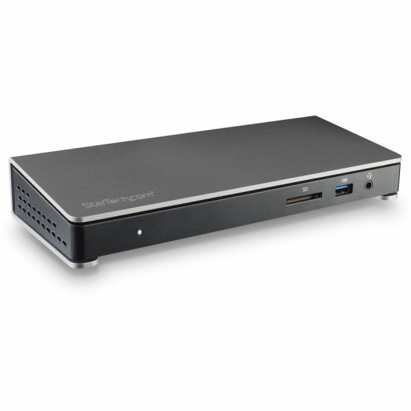 StarTech.com Thunderbolt 3 Dock - Dual Monitor 4K 60Hz TB3 Docking Station with DisplayPort - 85W Power Delivery, 6-Port USB 3.0, SD, GbE - Image 4