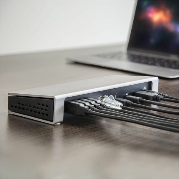 StarTech.com Thunderbolt 3 Dock - Dual Monitor 4K 60Hz TB3 Docking Station with DisplayPort - 85W Power Delivery, 6-Port USB 3.0, SD, GbE - Image 8