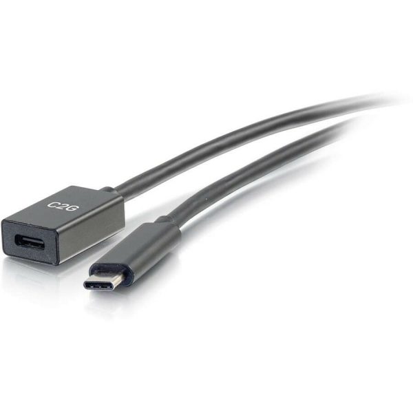 C2G 3ft USB C Extension Cable - USB C to USB C Extension Cable - USB 3.1 Gen 2 - 10Gbps - M/F - Image 2
