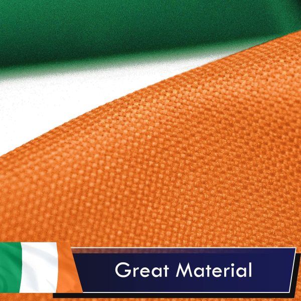 Ireland (Irish) Flag 75D Printed Polyester 3x5 Ft - Image 4