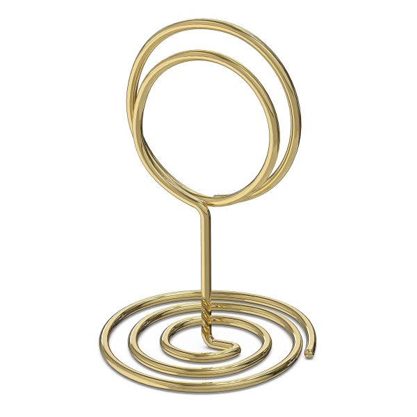 10 Pack Table Number Holders for Wedding   Gold Place Card Holder   Table Sign Holders   Picture   Photo Holders for Tables   Mini Table Number Stands Gold   Small Gold Table Number Holders Clip Stand