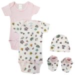 Newborn Baby Girl 4 Pc  Sets Nc_0594