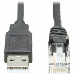 Eaton Tripp Lite Series USB-A to RJ45 Rollover Console Cable (M/M) - Cisco Compatible, 250 Kbps, 15 ft. (4.57 m), Black