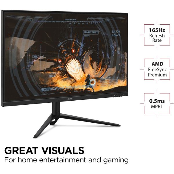 ViewSonic VX2728J 27 Inch Gaming Monitor 180hz 0.5ms 1080p IPS with FreeSync Premium, Advanced Ergonomics, HDMI, and DisplayPort - Image 6