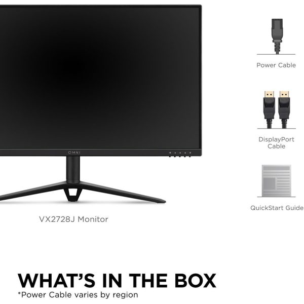 ViewSonic VX2728J 27 Inch Gaming Monitor 180hz 0.5ms 1080p IPS with FreeSync Premium, Advanced Ergonomics, HDMI, and DisplayPort - Image 9