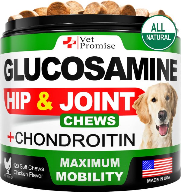 Glucosamine for Dogs   Hip and Joint Supplement for Dogs   Glucosamine Chondroitin for Dogs   Dog Joint Pain Relief Treats with MSM   Hemp   Advanced Dog Joint Supplement Health   120 Mobility Chews