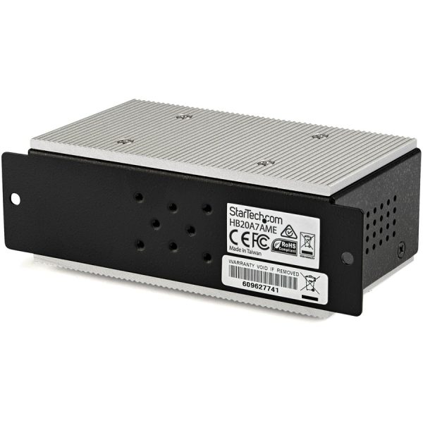 StarTech.com 7 Port USB 2.0 Hub - Metal Industrial USB Hub (USB-A to 7 USB-A) - Mountable, ESD/Surge Protection - Extended Operating Temp - Image 2