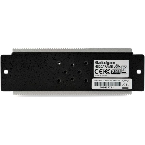 StarTech.com 7 Port USB 2.0 Hub - Metal Industrial USB Hub (USB-A to 7 USB-A) - Mountable, ESD/Surge Protection - Extended Operating Temp - Image 4