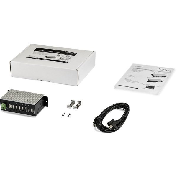 StarTech.com 7 Port USB 2.0 Hub - Metal Industrial USB Hub (USB-A to 7 USB-A) - Mountable, ESD/Surge Protection - Extended Operating Temp - Image 5