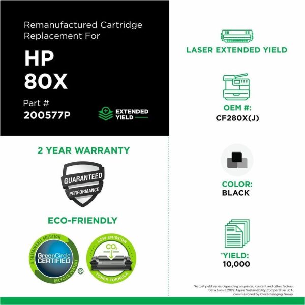 Clover Imaging Remanufactured Extended Yield Toner Cartridge for HP CF280X - Image 3