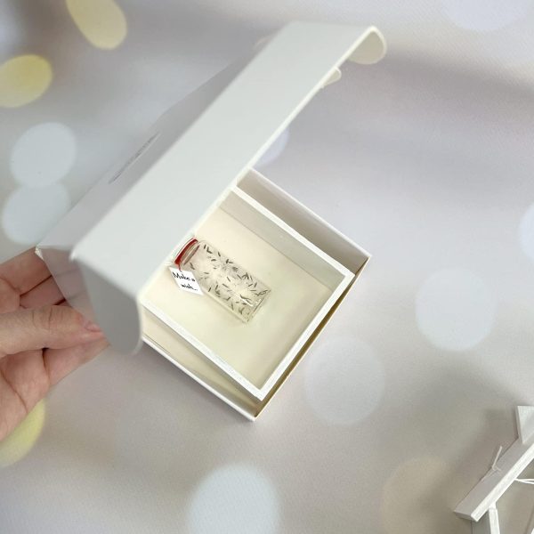 Tiny Magical Message in a Bottle Gift Idea   Classy Inspirational Gifts for Him and Her   Unique Presents for Women and Men (White Dandelion   Make a Wish in Wooden Frame) - Image 7