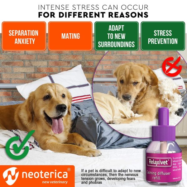 Calming Diffuser Kit for Dogs & Puppy   Pet Separation Anxiety Relief & Calm Pheromones Plug   Anti Stress Treatment Help with Fireworks Aggression Fighting & Other Problematic Behaviors - Image 3